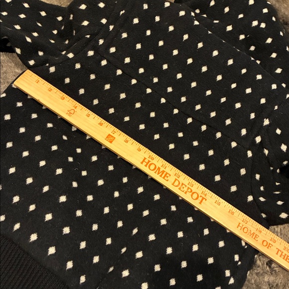 Alice + Olivia Diamond Print Wool Blend Jacket bomber hooded size small - Picture 9 of 10